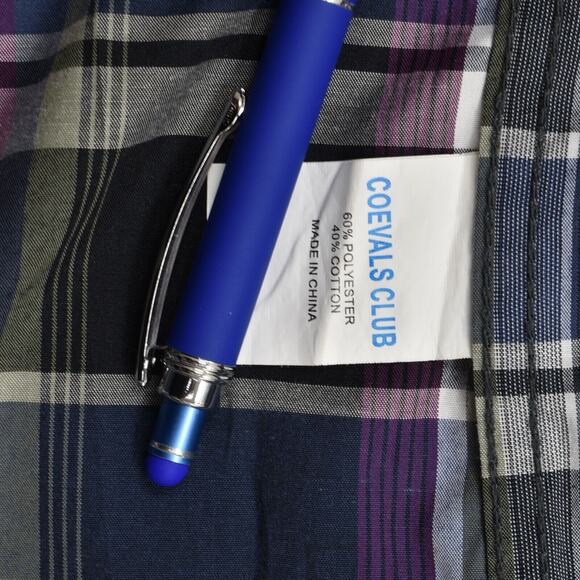 Coevals Club Men's 2X Button Shirt Short Sleeve Plaid Multicolor Plaid - Picture 6 of 8